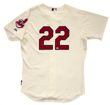 2012 Jason Kipnis Cleveland Indians Alternate Home Jersey From Home Opener (MLB Authenticated)